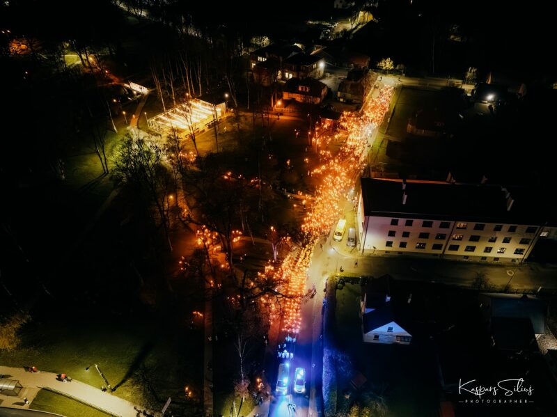 Lāčplēša dienas lāpu gājiens Jēkabpilī
