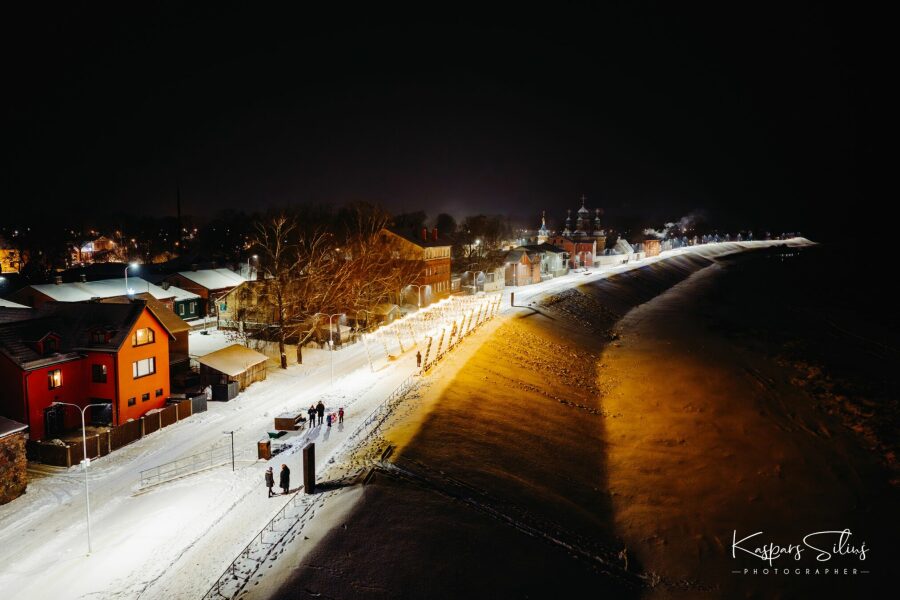 Ziemas nakts Jēkabpilī