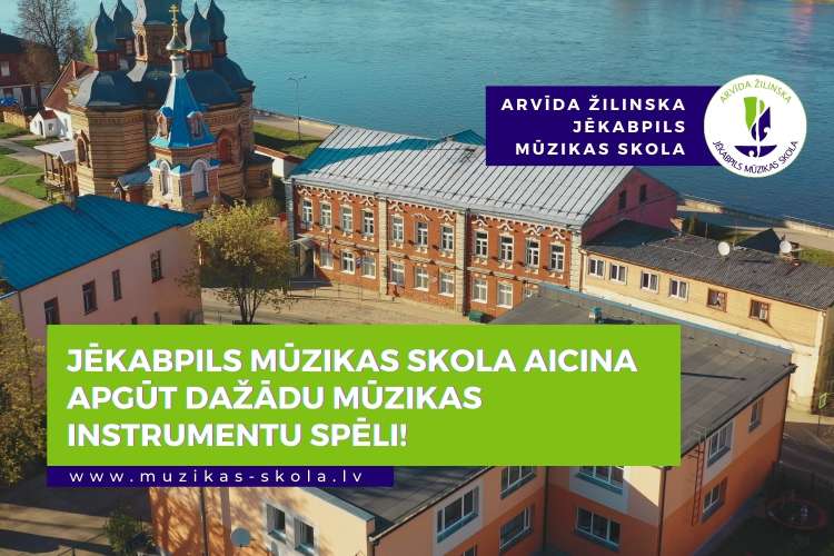 Jēkabpils mūzikas skola aicina apgūt dažādu mūzikas instrumentu spēli!