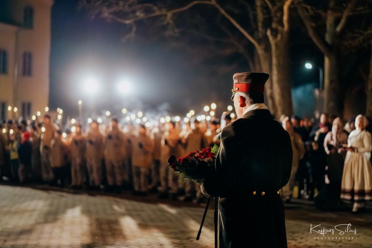 Lāčplēša dienas lāpu gājiens Jēkabpilī