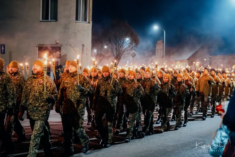 Lāčplēša dienas lāpu gājiens Jēkabpilī